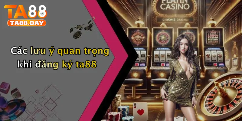 Các lưu ý quan trọng khi đăng ký TA88